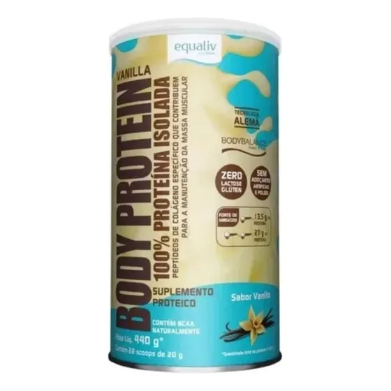 Body Protein 100% Isolada 440g  - Equaliv