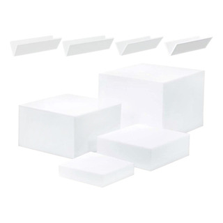 4x Riser De Buffet Acrílico, Riser De Exibição De Cubo, 4x Riser De Buffet Acrílico, Riser De Exibição De Cubo,