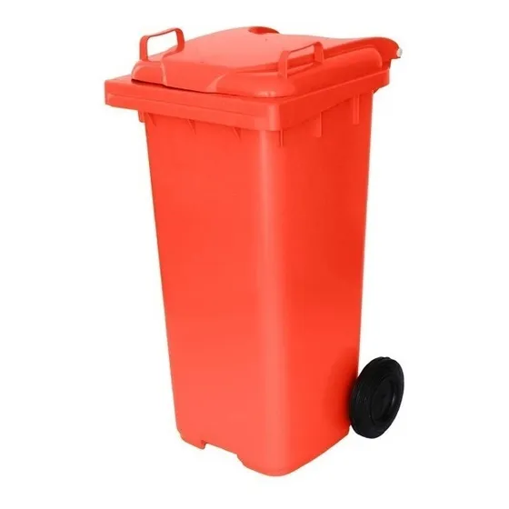 Conteiner Lixeira Plastico 120 Litros Com Rodas De 200mm