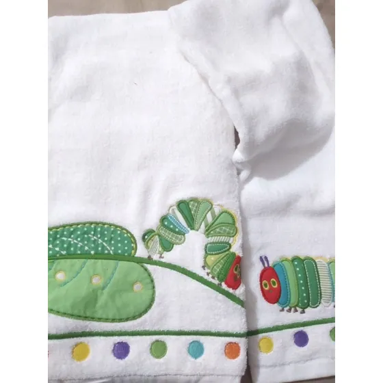 Juego De 2 Toallas Pottery Barn Kids 40x68cm Y 63x127cm