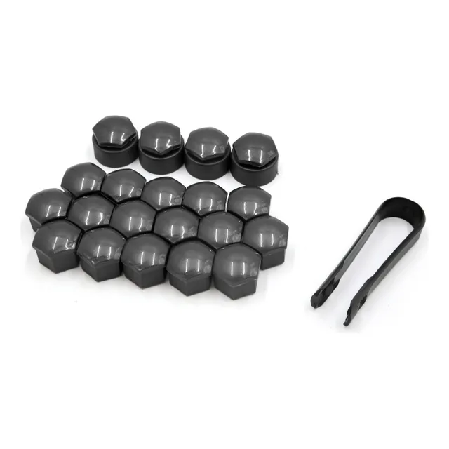 20 Tapones Cubre Tuerca Birlo Gris Con Pinza Para Audi A6 C5