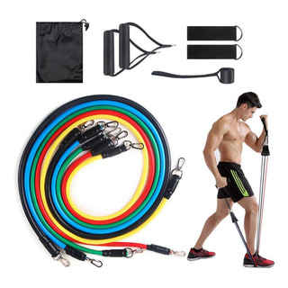 Conjunto 11 Faixas De Resistência Elásticas Para Exercício Conjunto 11 Faixas De Resistência Elásticas Para Exercício