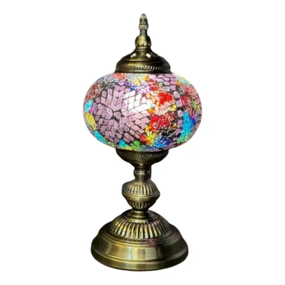 Lámpara De Mesa Marroquí/turca Modelo 5 Alto 37cm X Ø 18cm