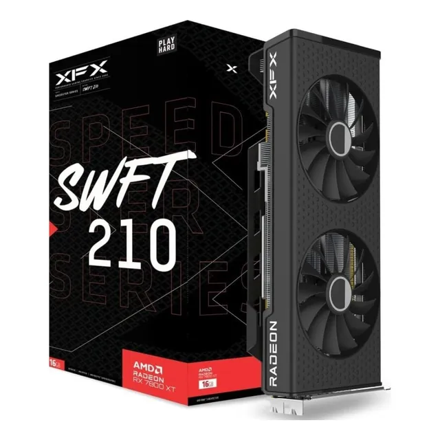 Tarjeta De Video Xfx Radeon Rx7800 Xt Speedster S 16gb Gddr6