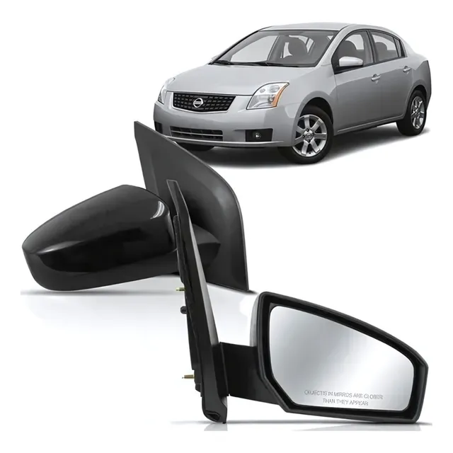Retrovisor Nissan Sentra 2007 2008 2009 Elétrico Capa Preta