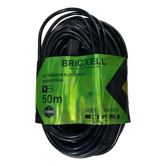 Extensión Electrica Industrial 50m 15a Brickell