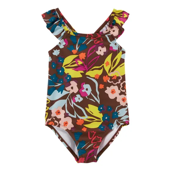 Traje De Baño 1 Pieza Con Upf 50+ Diseño Floral Carters 2p
