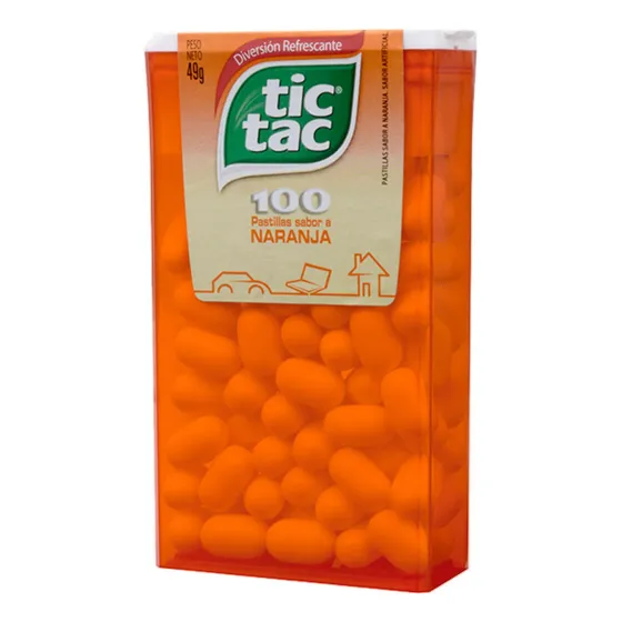 Caramelos Tic Tac  Sabor Naranja 49g