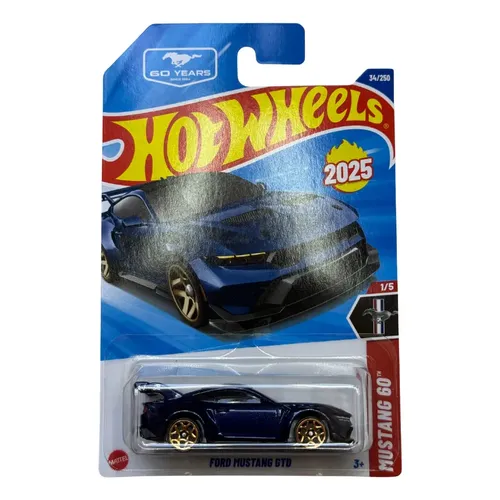 Hot Wheels Gtd 1:64 Mustang Ford Blue De Controle Drift | MercadoLivre