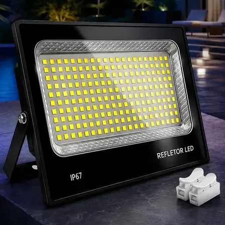 Refletor LED 800W Branco Frio Double Wise IP67 Iluminação Externa