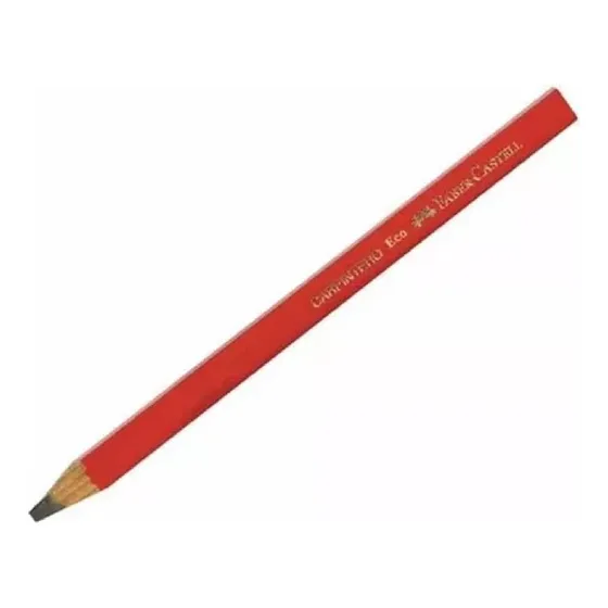 Lapiz Negro Grafito Faber Castell Carpintero 17,5x1cm