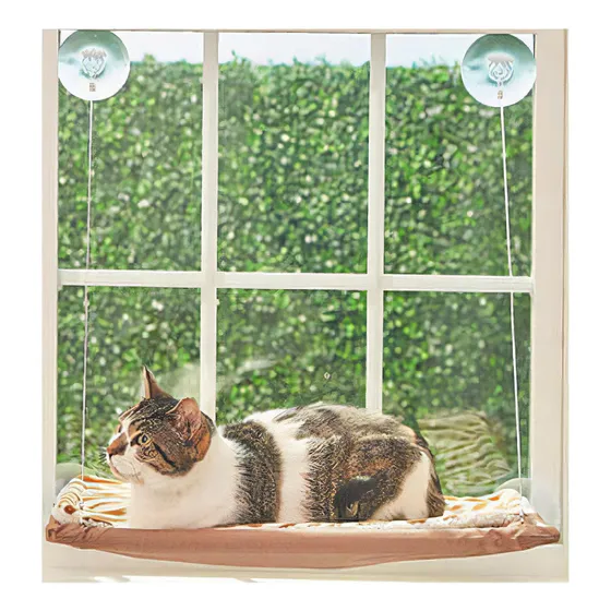 Cama Colgante Cuna Para Ventana Para Gatos Con Sopapas 50 X 25 X 5 Cm Zootec