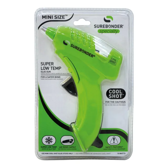 Pistola De Silicón 10w De Temperatura Baja - Surebonder Color Verde