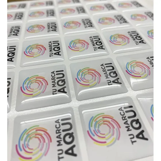 Domes Calcos Resinados Stickers Vinilos Dome X100u 3x3cm