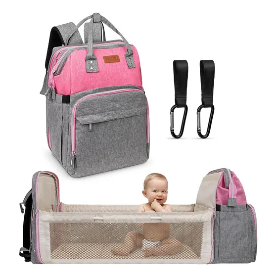 Pañalera Para Mama Y Bebe Niña Aribaggi