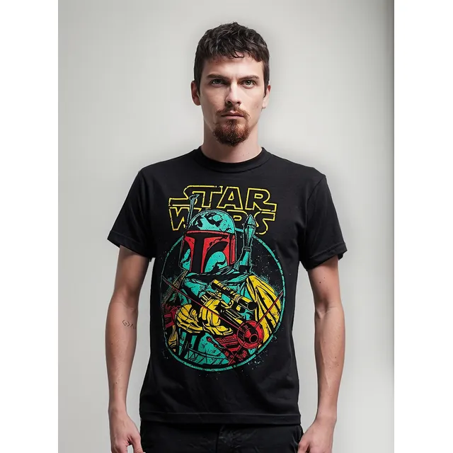 Camiseta Star Wars Boba Fett Comic 90s Rock Activity