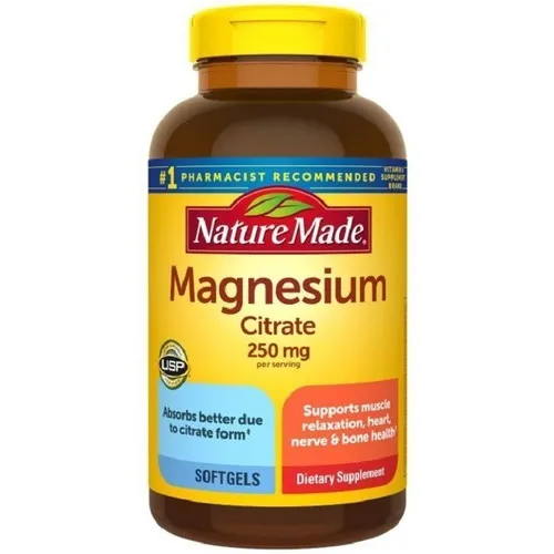 Nature Made Citrato De Magnesio 250 Mg, 120 Softgels (usa) Sabor Neutro