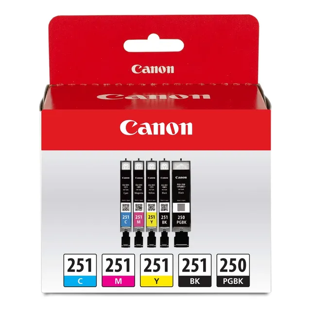 Cartucho De Tinta 5 Colores Pgi-250 Cli-251 Pack