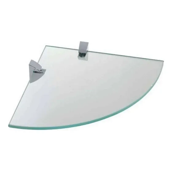 Soporte cromado Radius Glass de 0,8 x 20 x 20 cm (cristal)