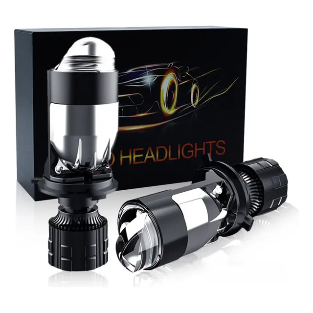Kit Focos Led Proyector Csp H4 Doble Lupa Alta Y Baja Canbus