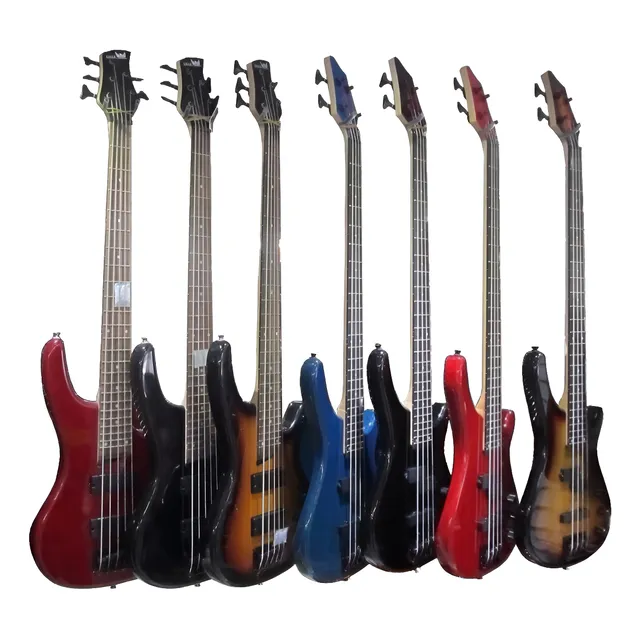 Bajo De 5 Cuerdas Eagle Importados, Colores Variados