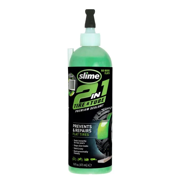 Sellador De Llantas 2 En 1 Slime 16 Oz