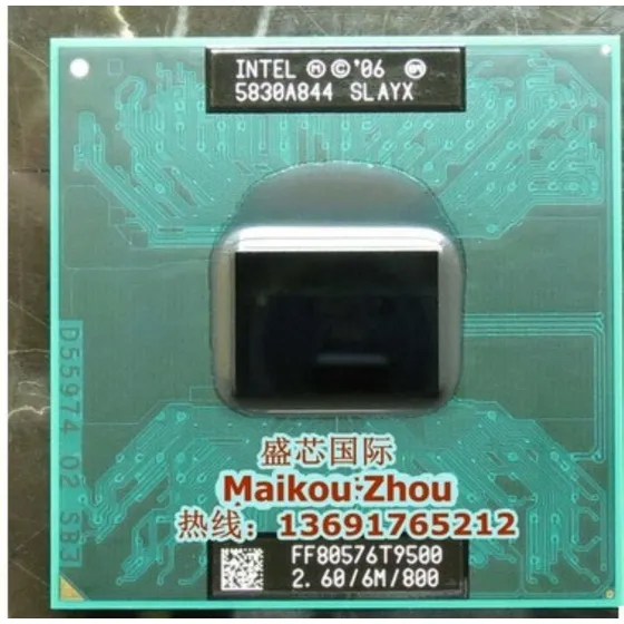 Lntel Laptop Core Duo Cpu Cache Dual-core Socket Procesador