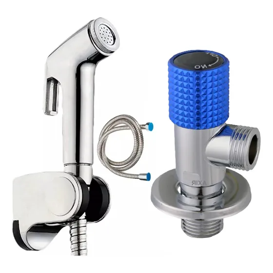 Duchador Bidet Ducha De Mano + Canilla Valvula Cromado Axir
