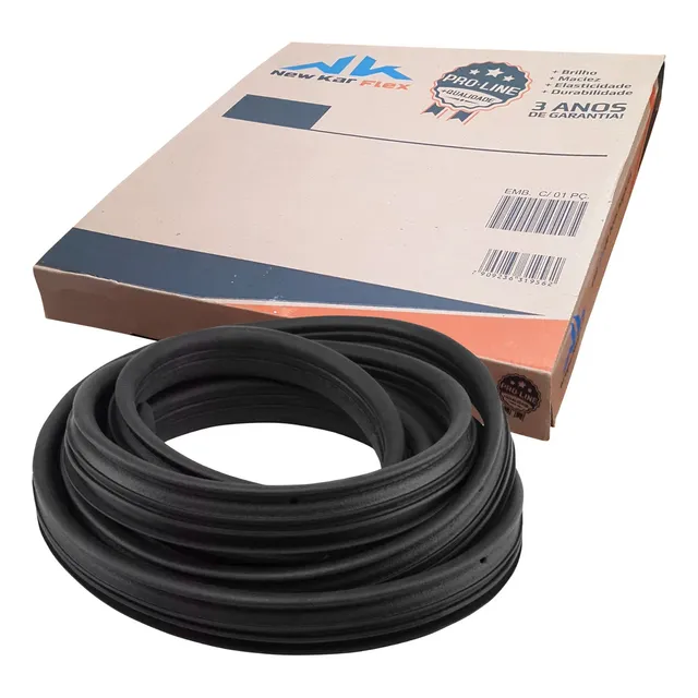 Kit 4 Borrachas De Porta Guarnição Com Aba Larga 4000mm 