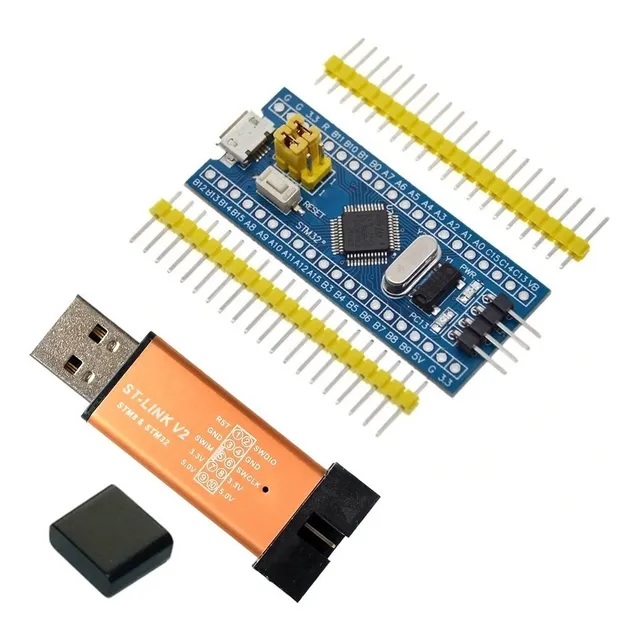 Placa De Desarrollo Stm32 Stm32f103c8t6 + Stlink St-link V2