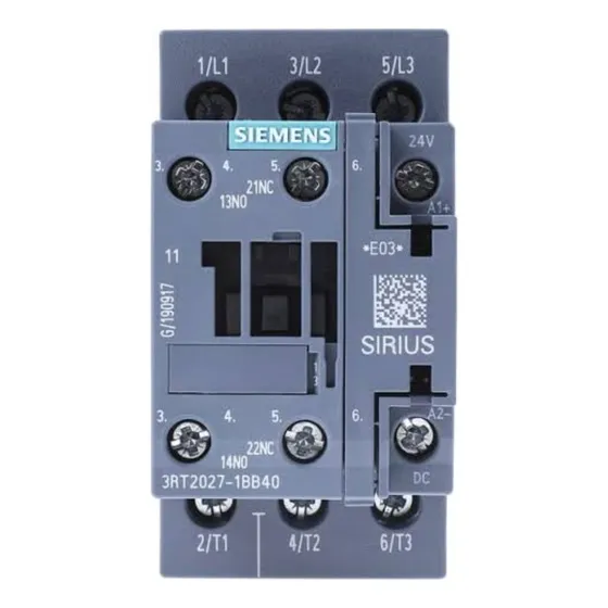 3rt2027-1bb40 Siemens Contactor 24vcd.