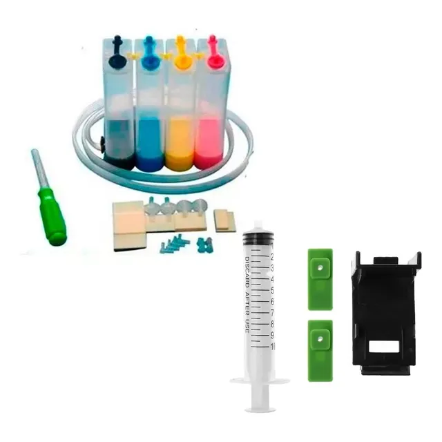 Sistema Continuo Universal Impresoras 2 Cartuchos Hp Canon