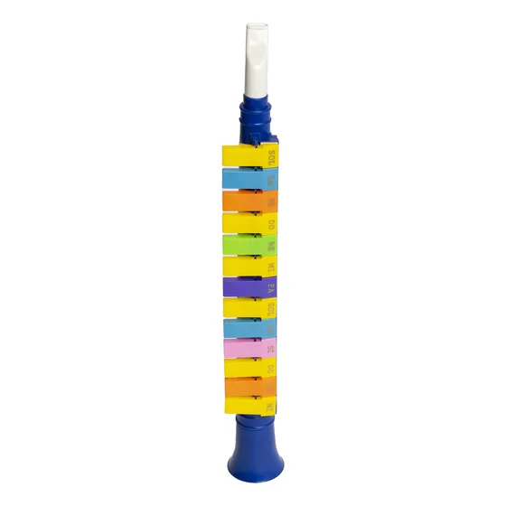 Flauta Melodica Parquer 13 Notas Azul Teclas Colores