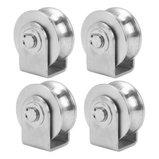 4 Pcs Rodamientos De Ruedas De 2 Pulgadas Ranura En U Polea 4 Pcs Rodamientos De Ruedas De 2 Pulgadas Ranura En U Polea