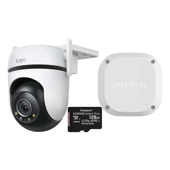 Cámara Seguridad Tapo C520 128gb + Kit Y Video Instalación