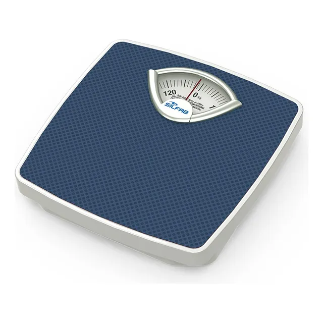 Balanza Mecánica Antideslizante Silfab Hasta 130kg Bm100 Color Azul