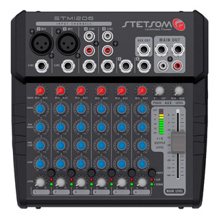 Stetsom Stm-1206 Mesa Som Automotivo 6 Canais Auxiliar 12v Stetsom Stm-1206 Mesa Som Automotivo 6 Canais Auxiliar 12v