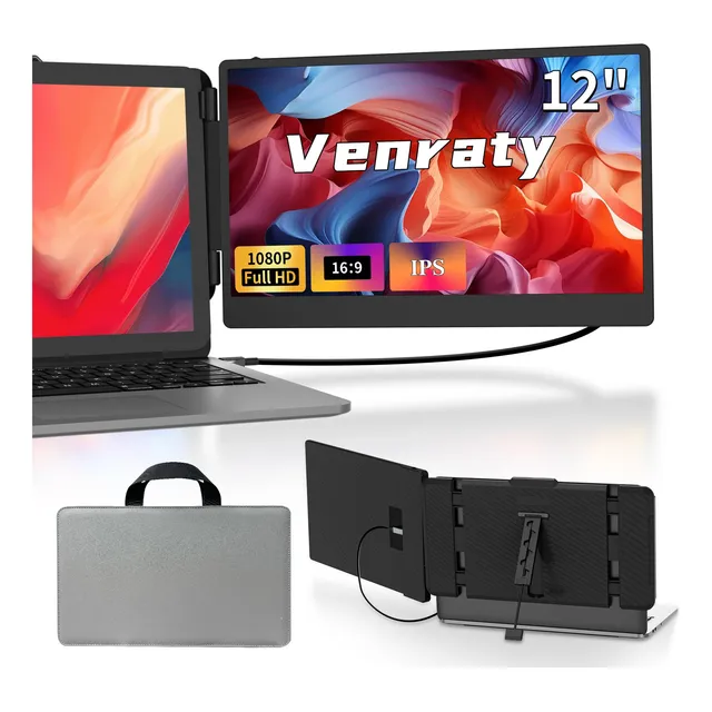 Extensor De Pantalla Venraty Laptop 12  Fhd 1080p Ips Hdmi/u