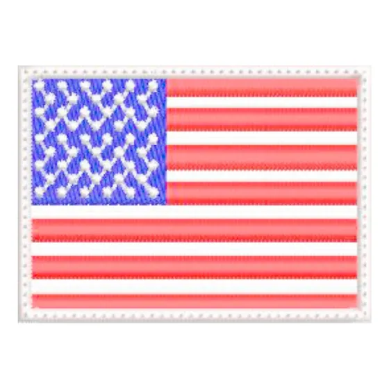 Patch Bordado Bandeira Dos Estados Unidos 7 Cm X 5 Cm