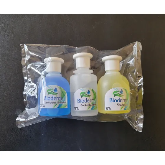 Kit De Higiene Hotelero Jabon, Shampoo Y Acondicionador 40g