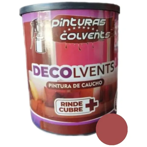 Pintura De Caucho Clase A Color Rojo Para Paredes.