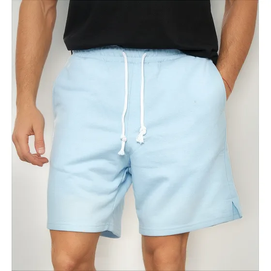 Short Bermuda Liso  Rustico De Algodón Hombre