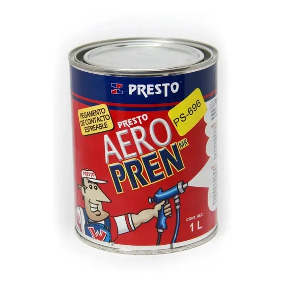 Pegamento Aerosol Ps696 Hule Espuma Aeropren 1 Lt Presto 1pz