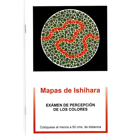 Ishihara Charts Test Cartilla Percepcion De Los Colores E5