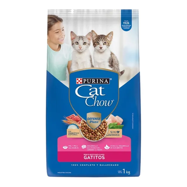 Comida Gato Cat Chow Gatitos 1kg Con Regalo