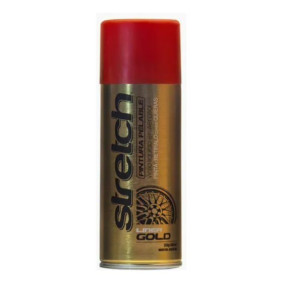 Pintura Aerosol Para Llantas Vinilo Removible 440 Ml Stretch Color Rojo Perla