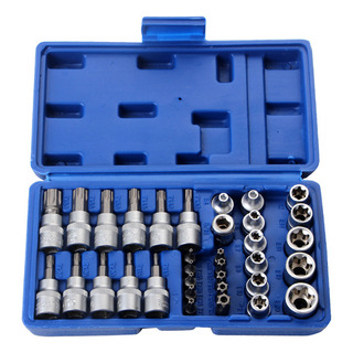 Juego De 34pcs De Llaves De Vaso E-torx Macho Hembra Con Est Juego De 34pcs De Llaves De Vaso E-torx Macho Hembra Con Est