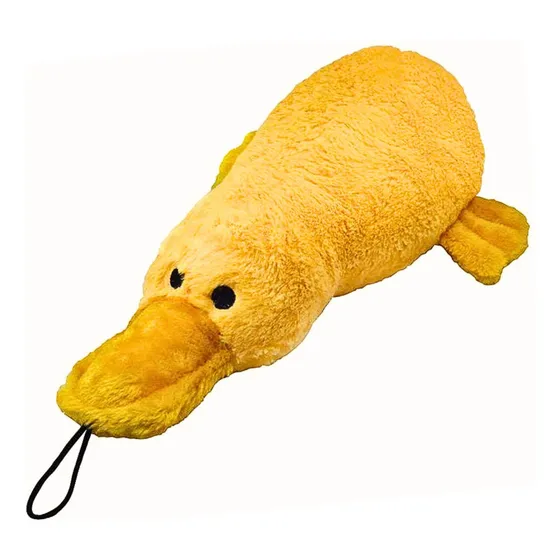 Brinquedo Interativo de Pelúcia Mordedor para Cães - Big Duck com Apito Jambo Pet
