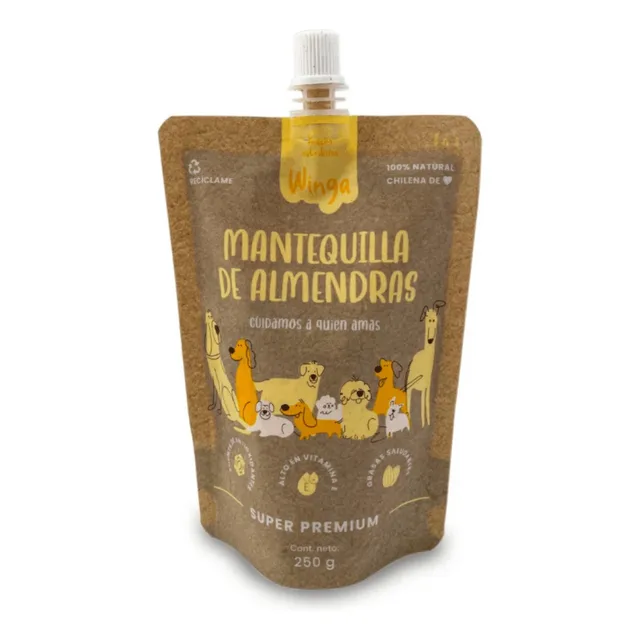 Mantequilla De Almendras Perros 250ml. - Winga