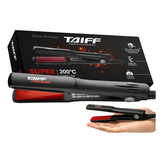 Prancha Chapinha Super Mini Taiff Elegance Titanium 200°c